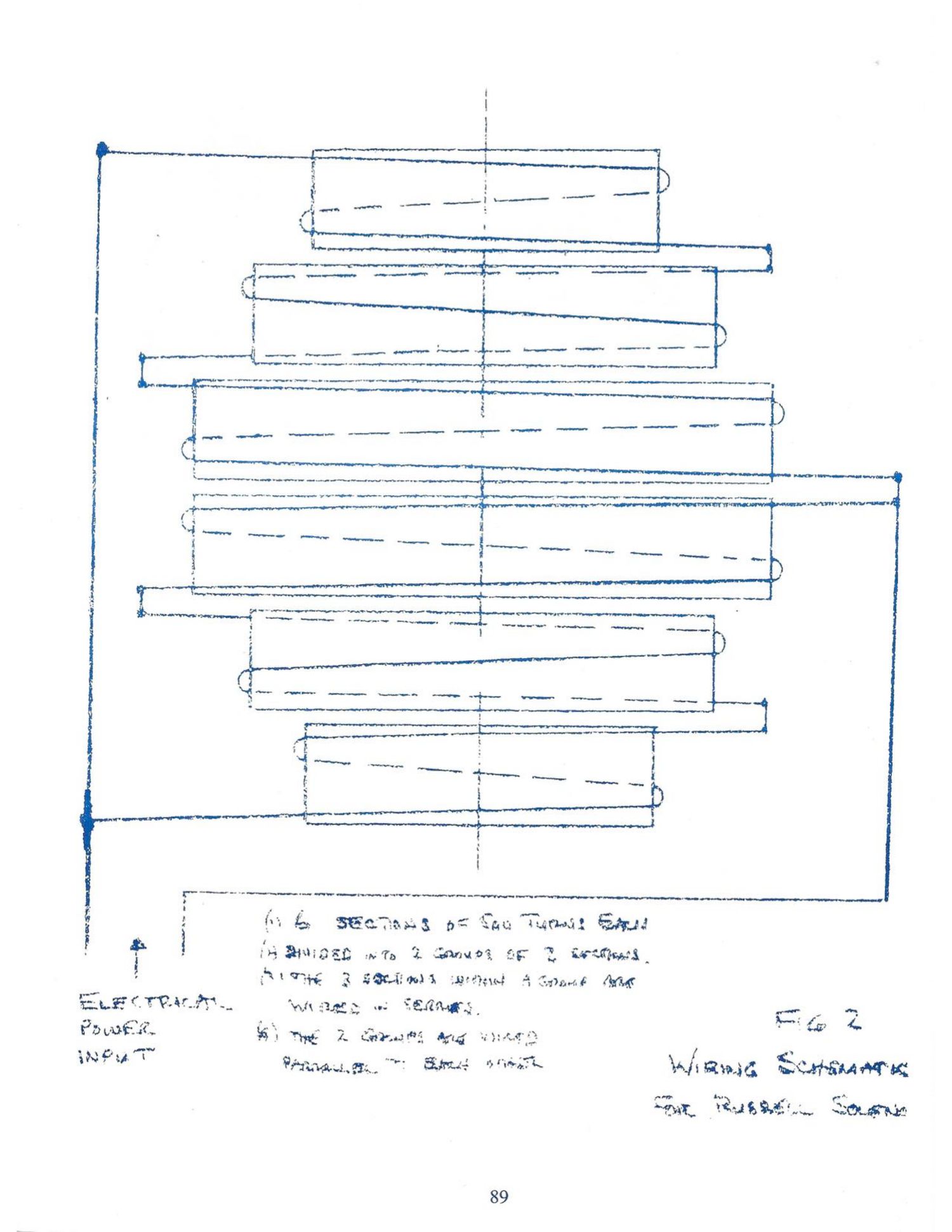 Fig. 2, wiring schematic for the Russell solenoid (journal p. 89)